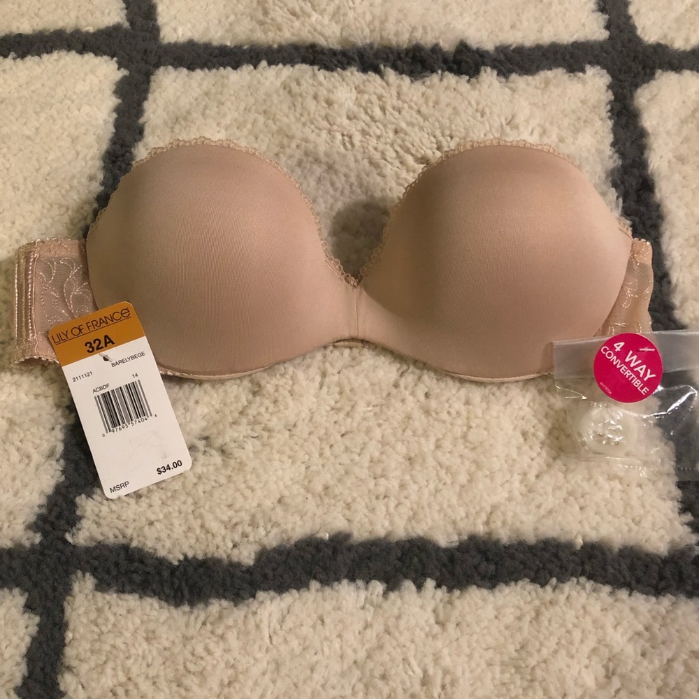 Strapless bra